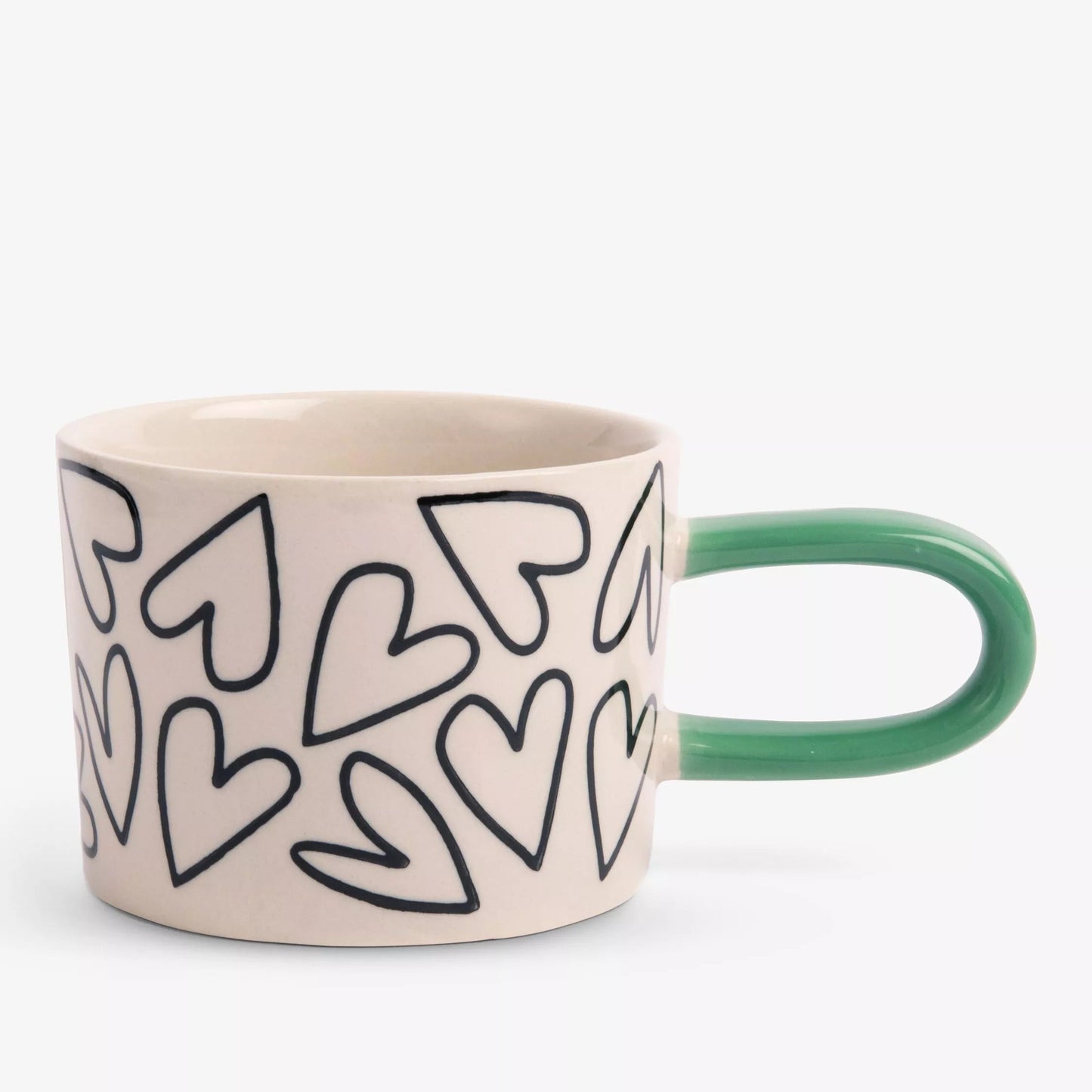 Ceramic Mug - Outline Hearts (Caroline Gardner)