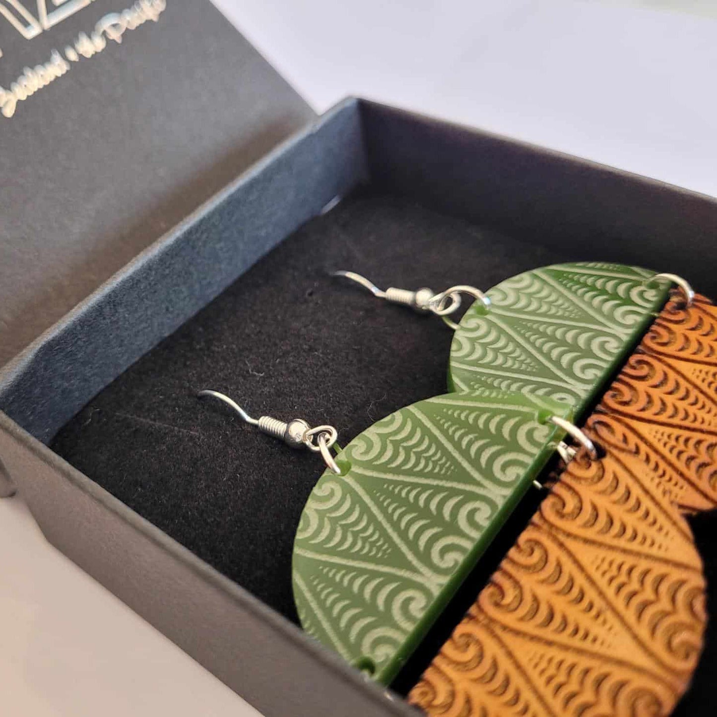 SONZ Signature Range - Kōwhaiwhai Symmetry Earrings