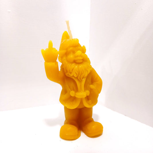 Beeswax Candle - Naughty Gnome