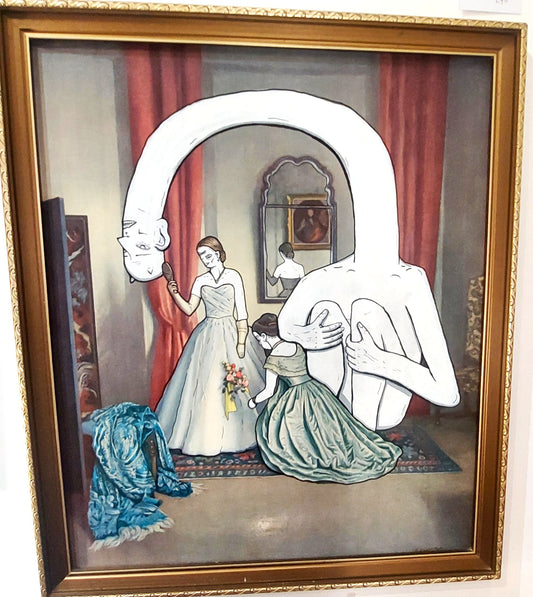 Eli Harvey Artwork - "gin and gem stones..."