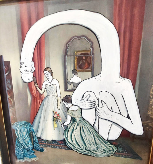 Eli Harvey Artwork - "gin and gem stones..."