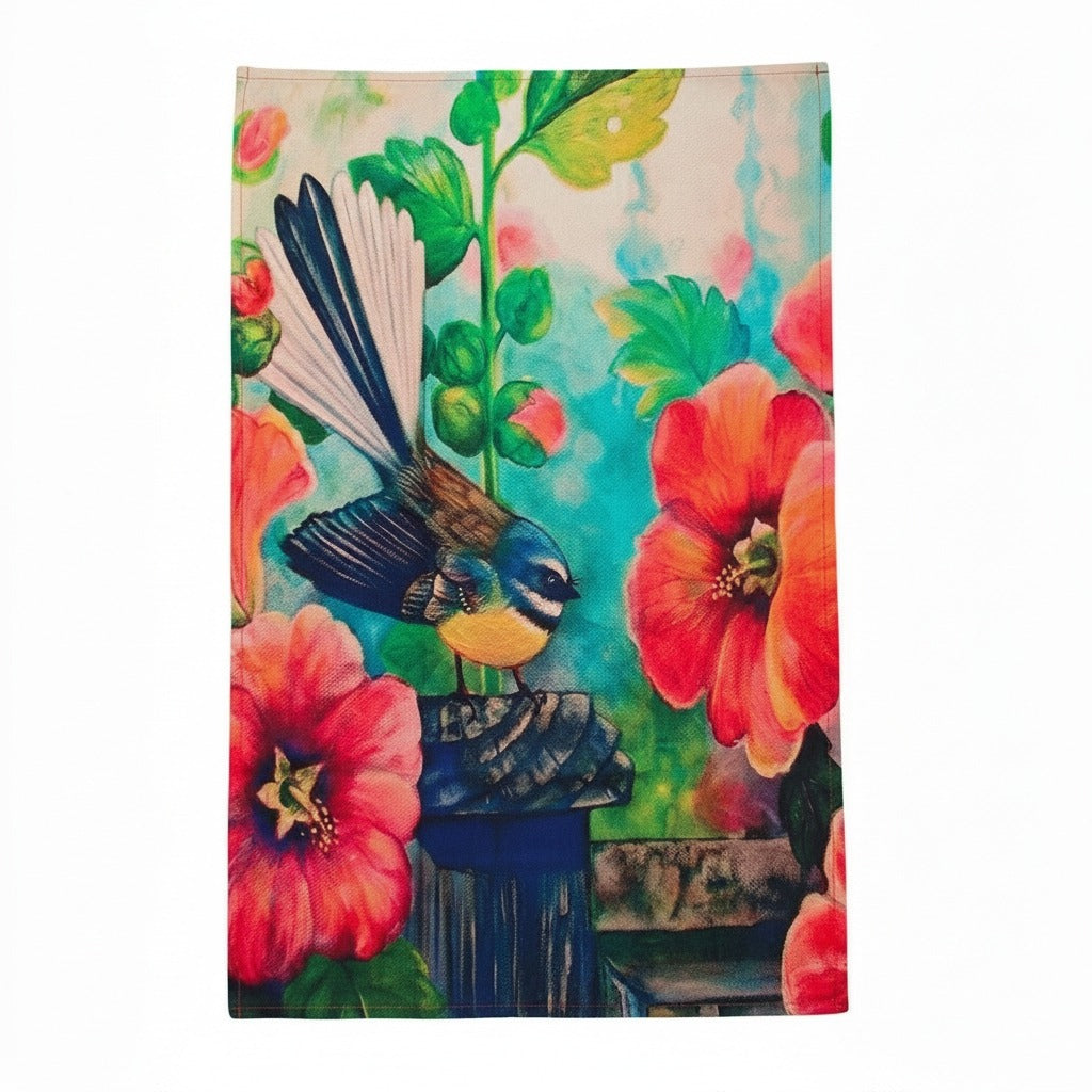 Tea Towel - Fantail & Hibiscus (Irina Velman)