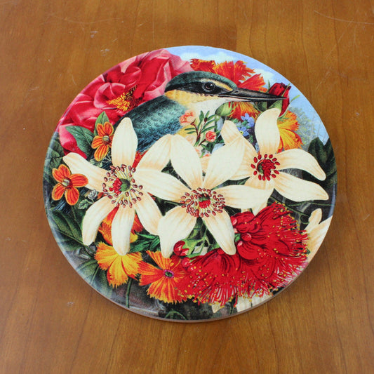 Ceramic Coaster - Kingfisher (Tanya Wolfkamp)