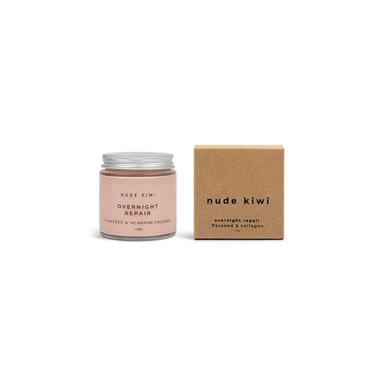 Nude Kiwi -Overnight Repair - Flaxseed & Marine Collagen