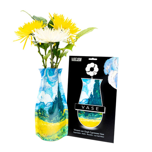 Expandable Flower Vase - Wheat Field (Van Gogh)