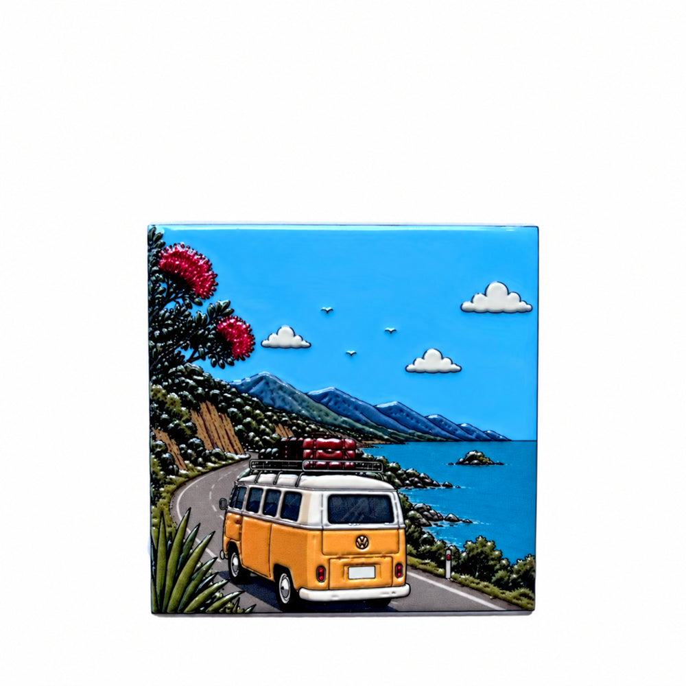 Ceramic Coaster - Kiwiana