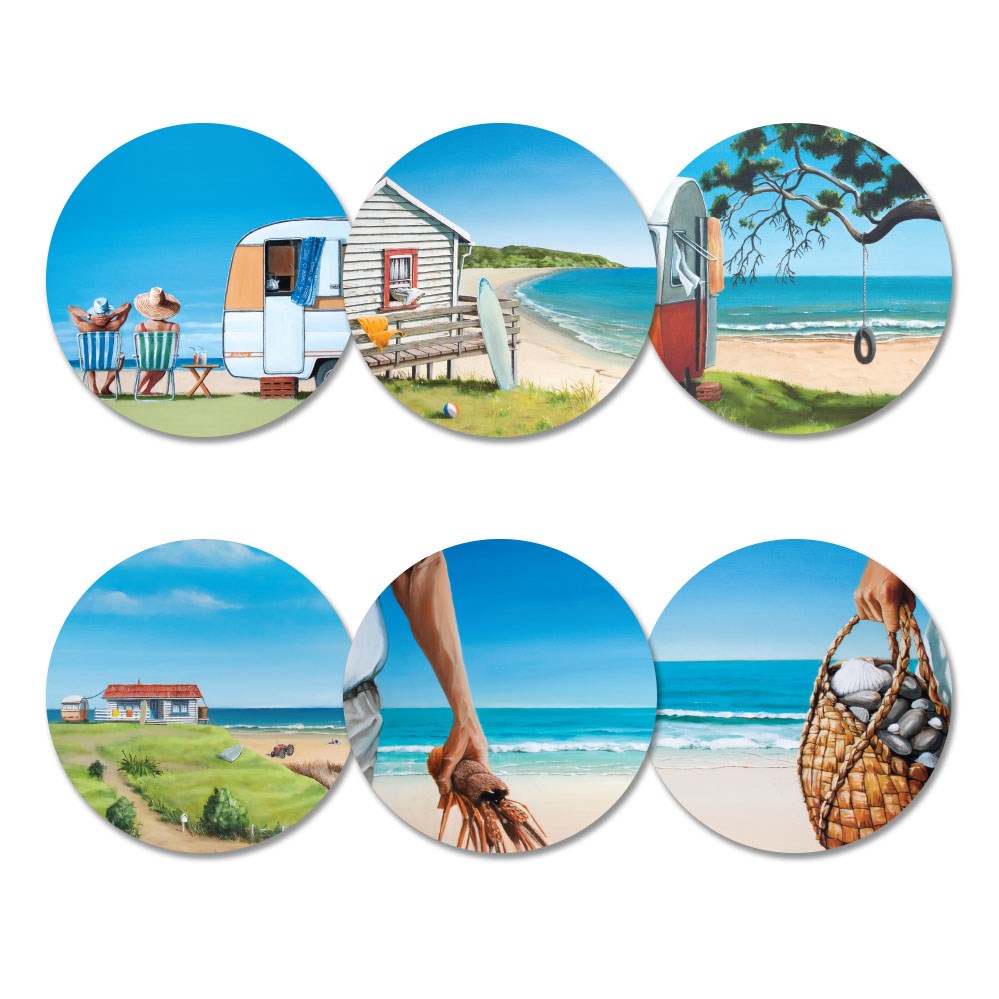 Coaster Set - Graham Young Beach Lover