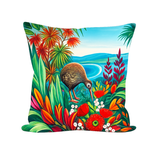 Cushion Cover - Forest Kiwi