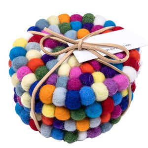 Felt Coasters - Rainbow