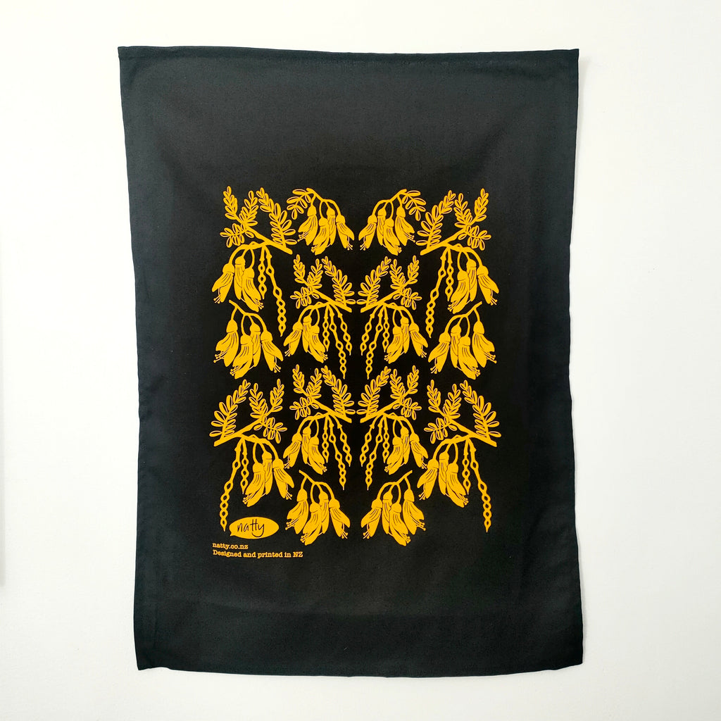 Natty Tea Towel - Kōwhai
