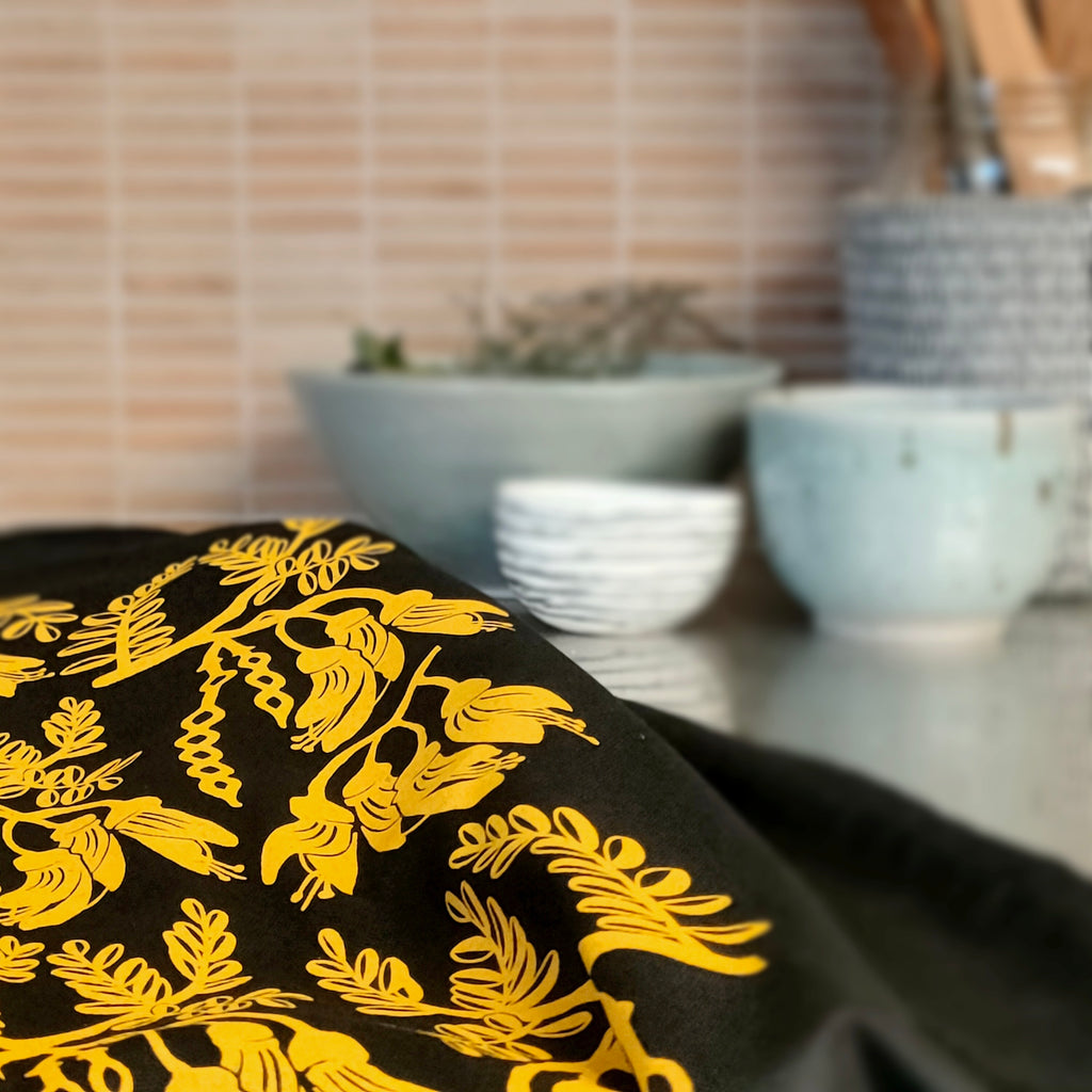 Natty Tea Towel - Kōwhai