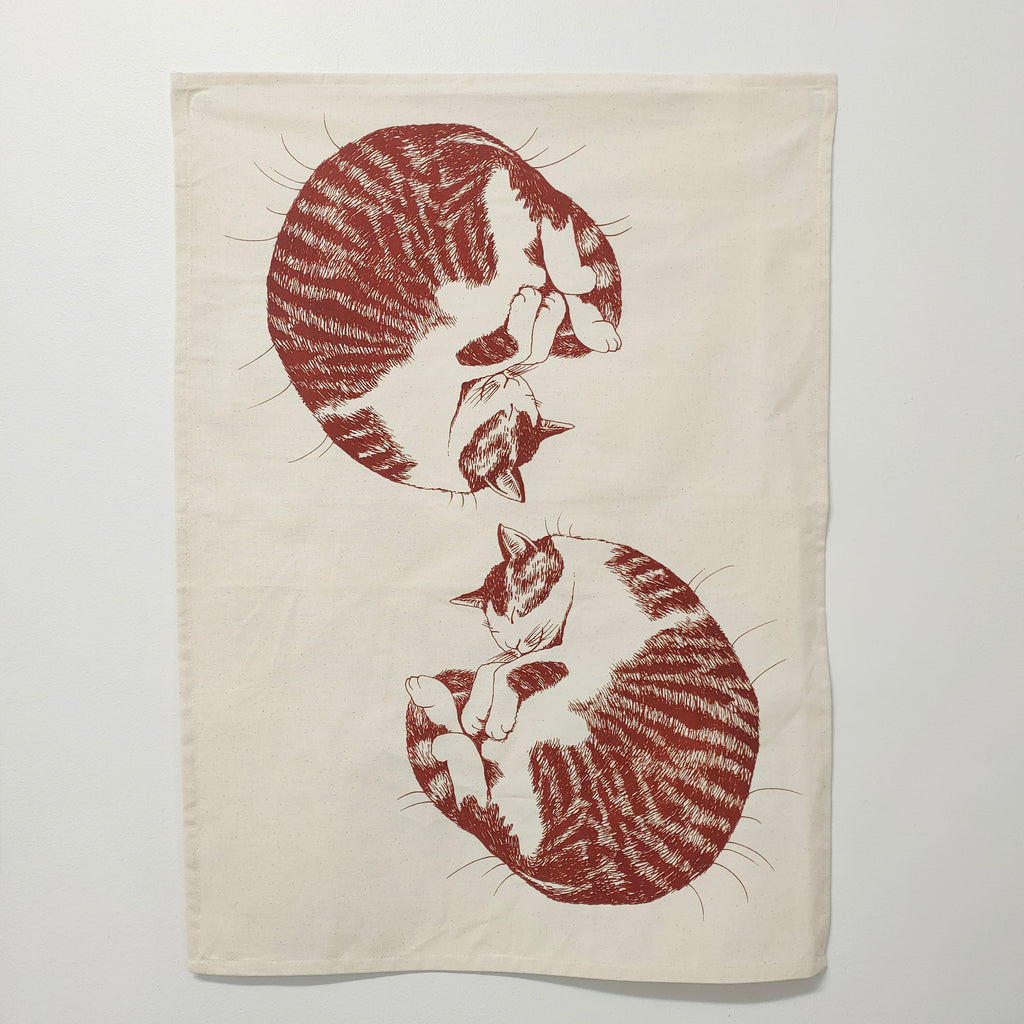 Natty Tea Towel - Cat Nap