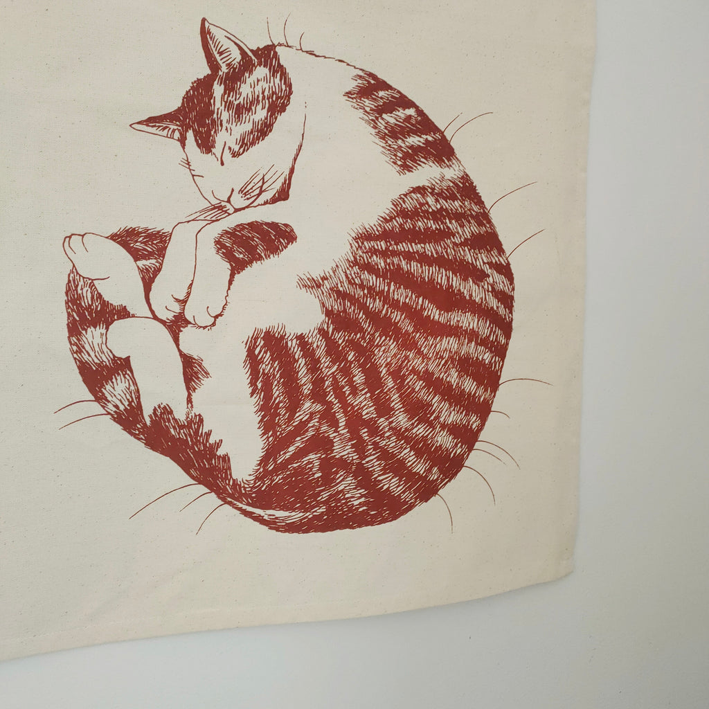 Natty Tea Towel - Cat Nap