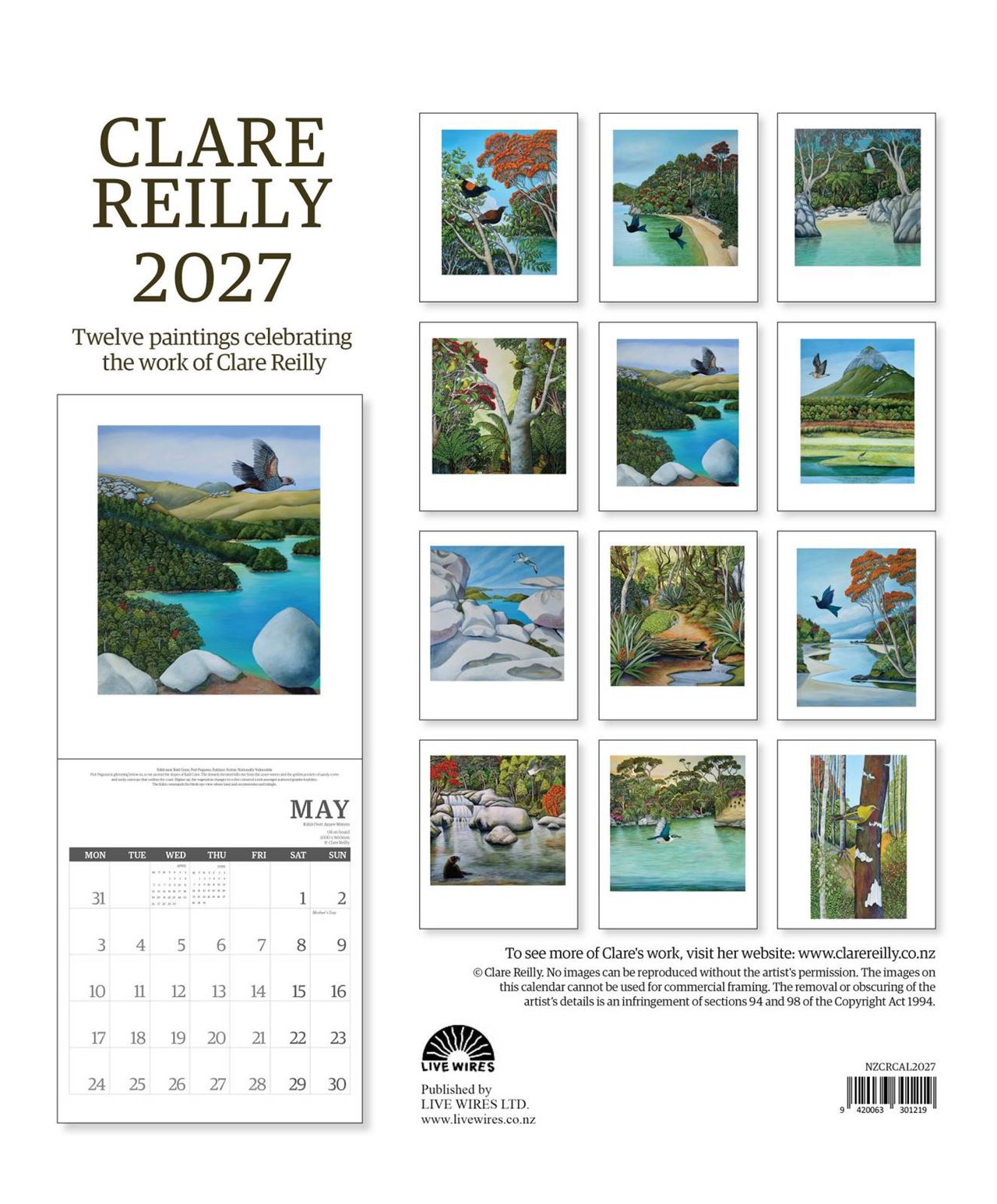 Clare Reilly 2027 Calendar