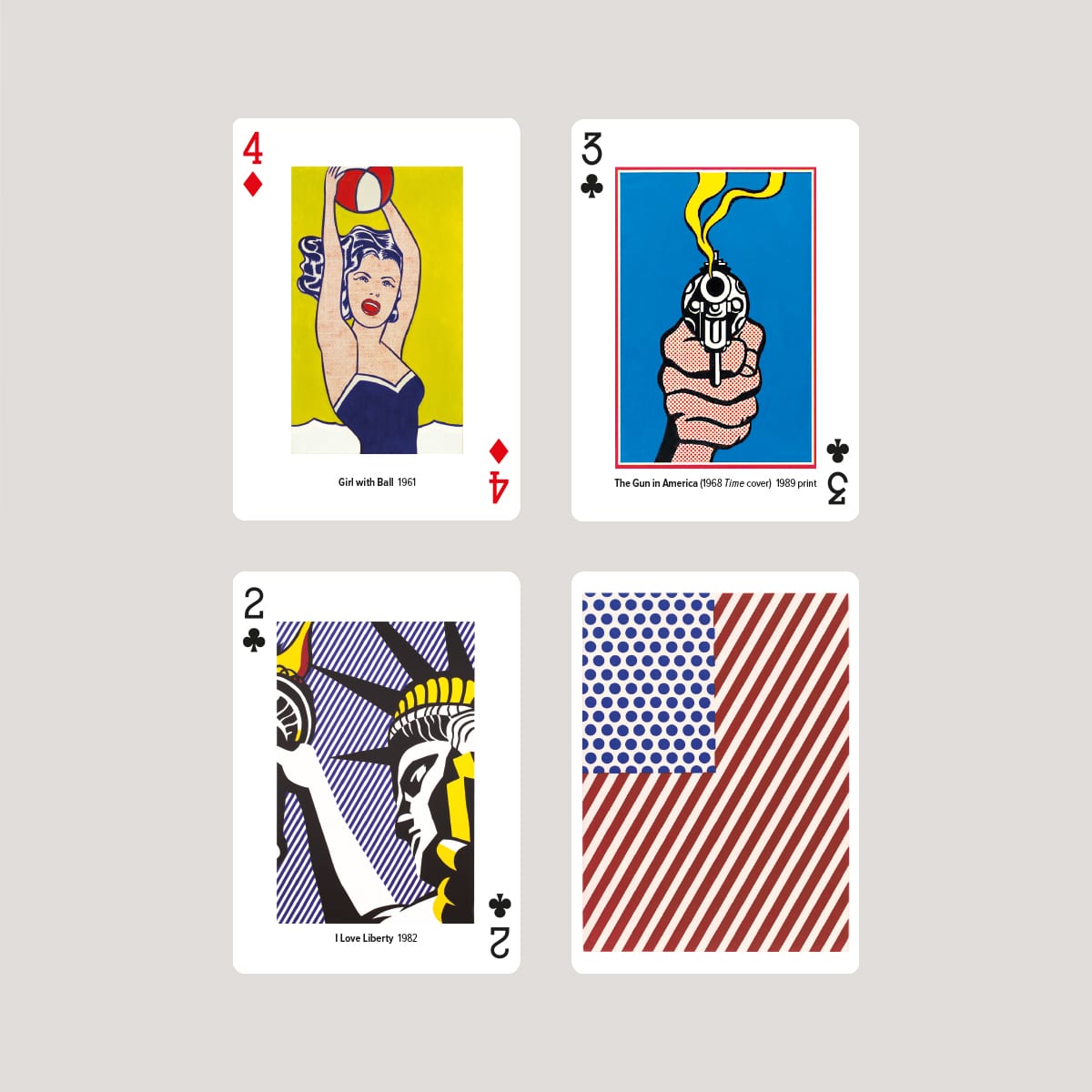 Novelty Playing Cards - Roy Lichtenstein