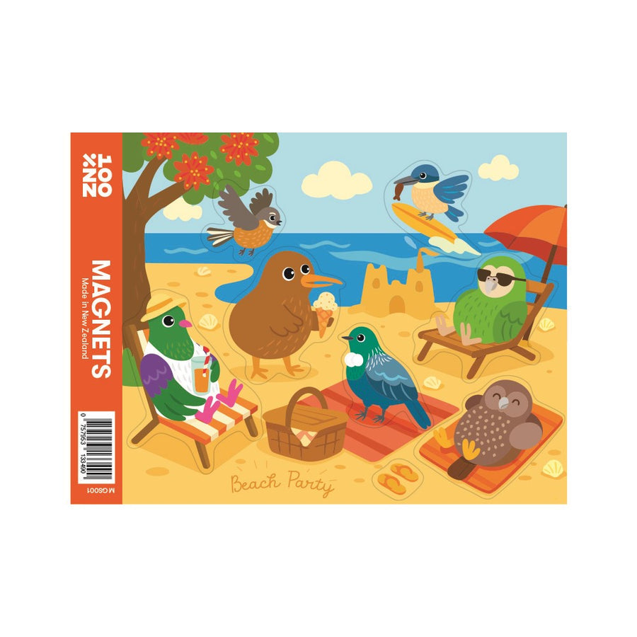 Beach Party Magnet Set