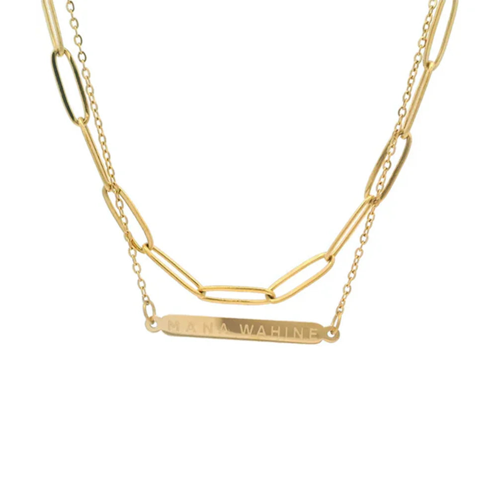 Little Taonga - Mana Wahine Double Chain Necklace