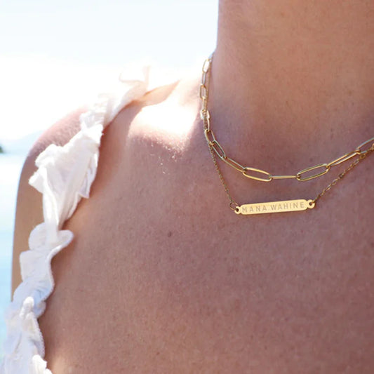 Little Taonga - Mana Wahine Double Chain Necklace