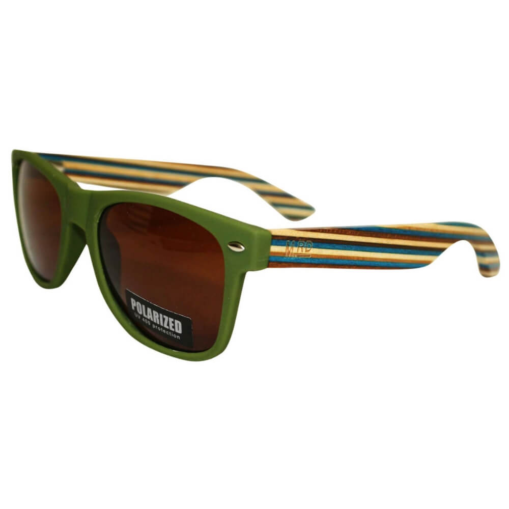 Sunglasses - Green Striped