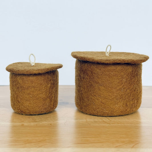 Felt Pot with Lid