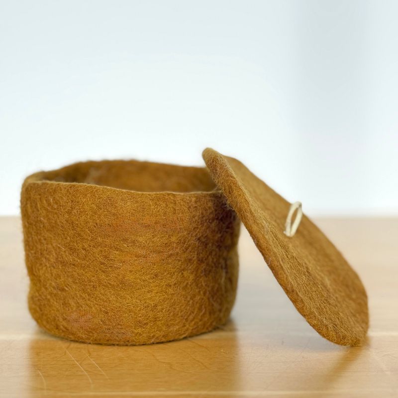 Felt Pot with Lid