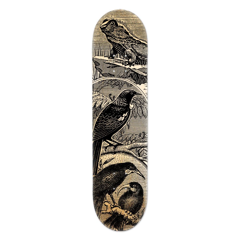 Skate Deck Wall Art - Tuatara Stamp