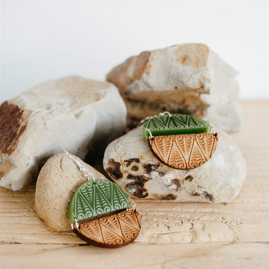 SONZ Signature Range - Kōwhaiwhai Symmetry Earrings