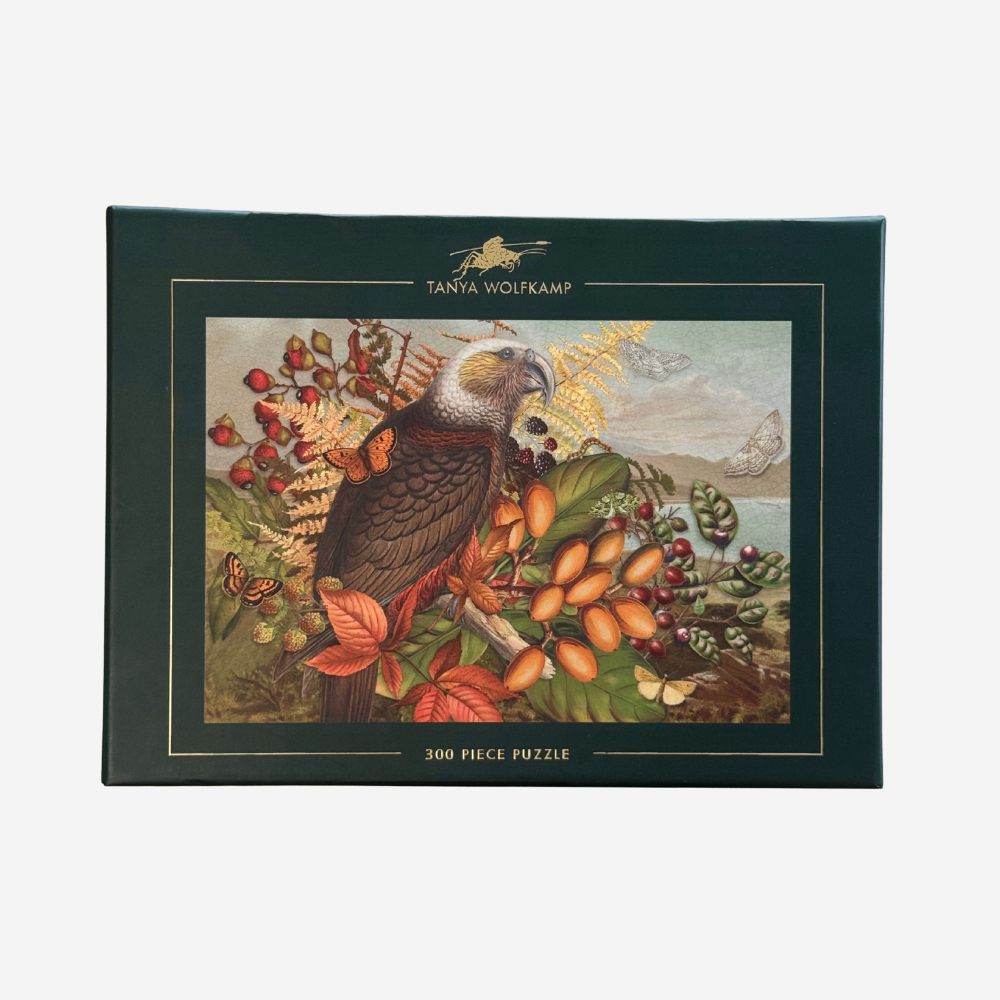Jigsaw Puzzle - Vintage Kākā (Tanya Wolfkamp)