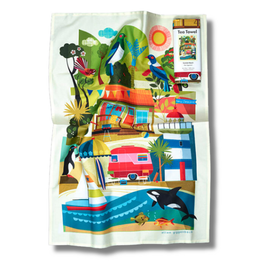 Tea Towel - Summer Beach (Ellen Giggenbach)