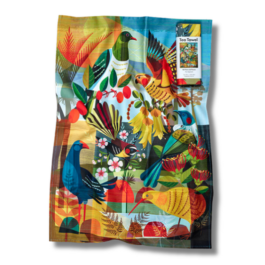 Tea Towel - NZ Flora & Fauna (Ellen Giggenbach)