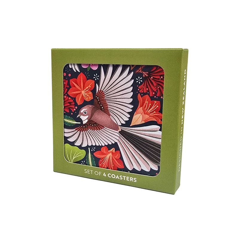 Coaster Set - Chirpy Fantail (Catherine Marion)