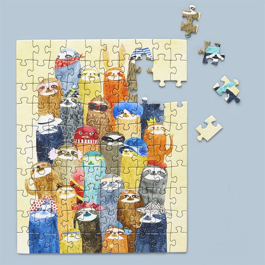 Jigsaw Puzzle - 100 Piece Snax (Sloth Party)