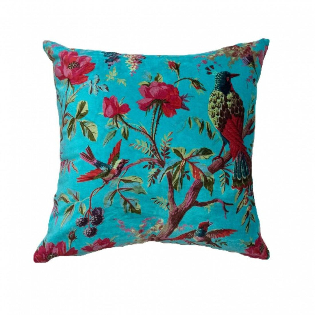 Bird of Paradise Cushion Cover - Sky Blue