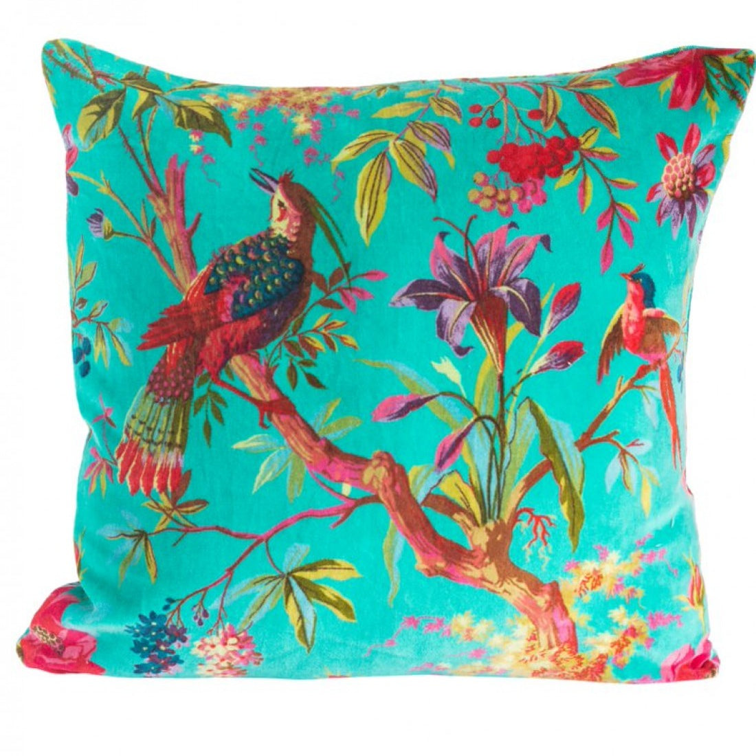 Bird of Paradise Cushion Cover - Aqua