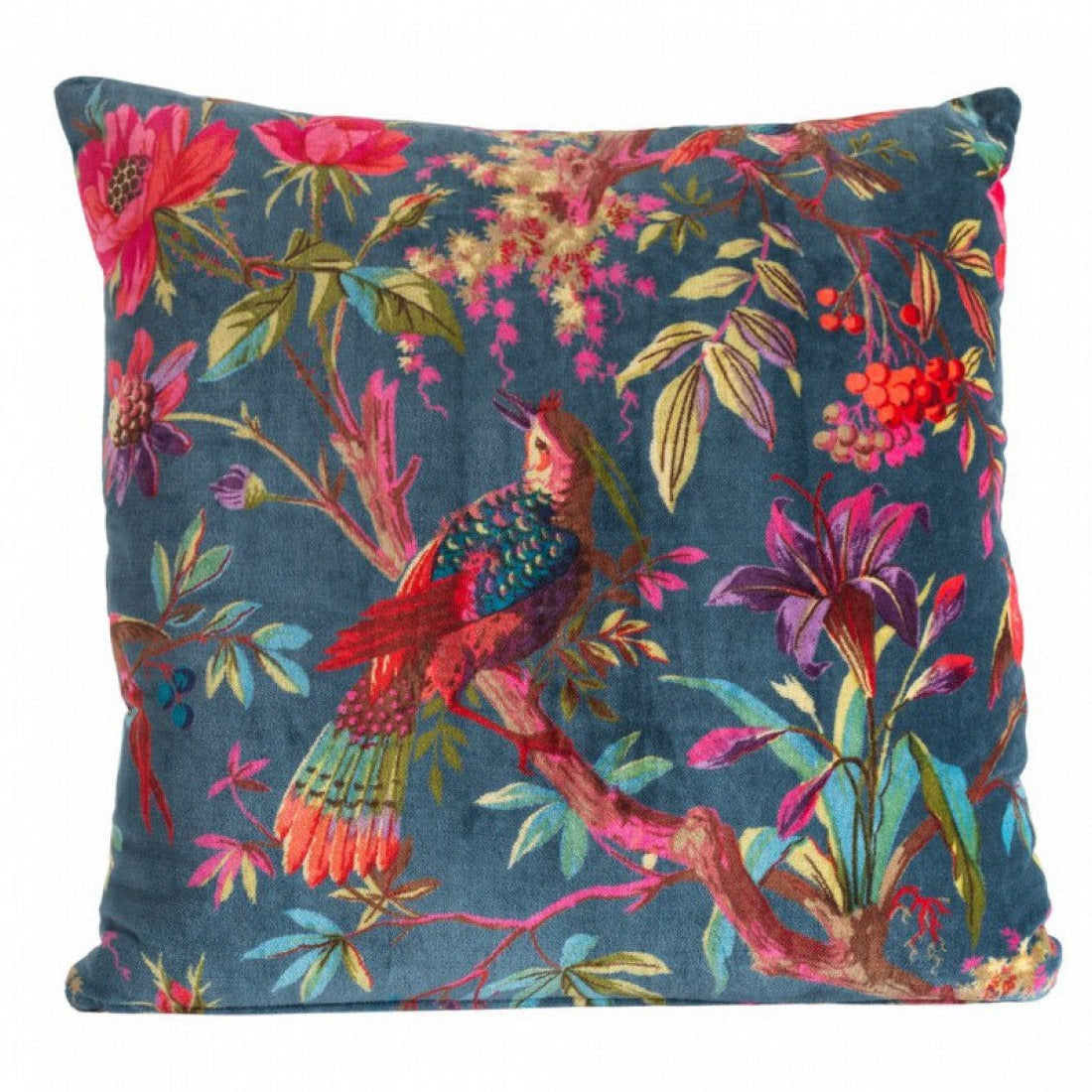Bird of Paradise Cushion Cover - Bluestone