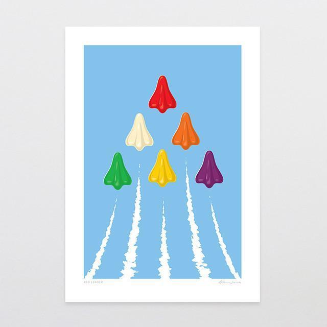 Glenn Jones Art Print - Red Leader