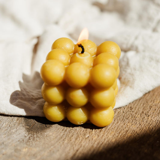 Beeswax Candle - Bubble