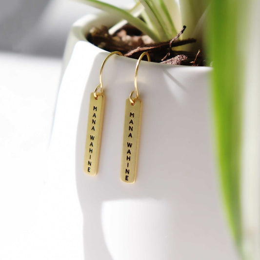Little Taonga - Mana Wahine Earrings (Gold)