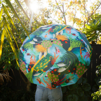 Wāhine in Water Umbrella