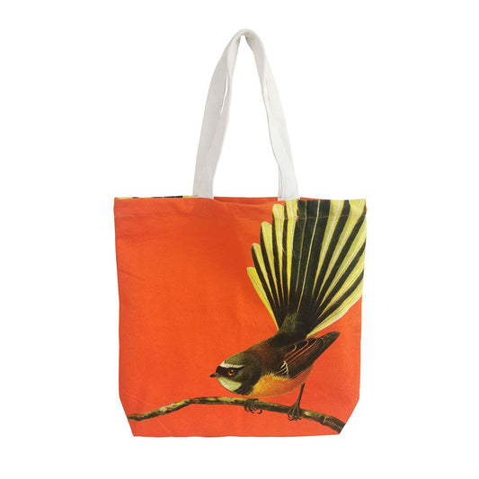 Canvas Bag - Orange Fantail