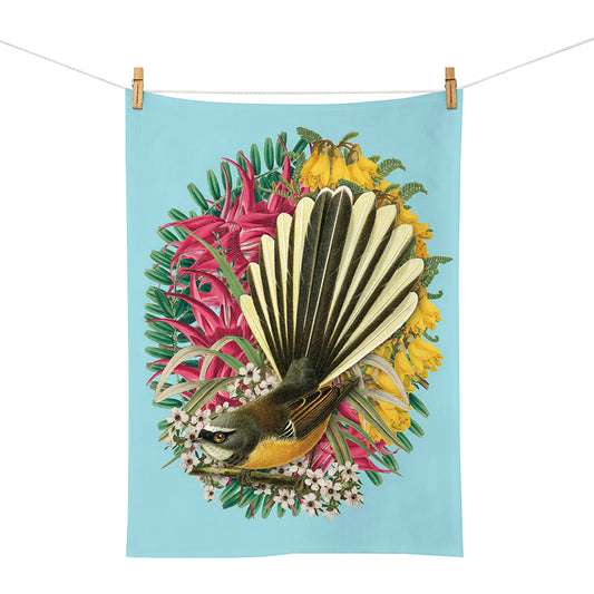 Tea Towel - Botanical Fantail