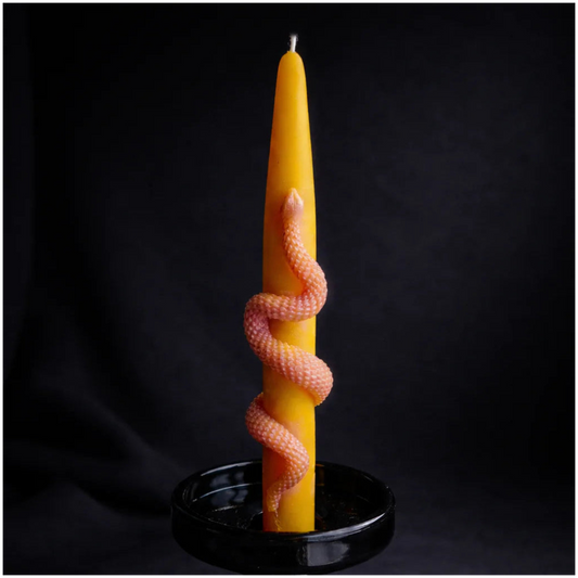 Beeswax Candle Serpentine