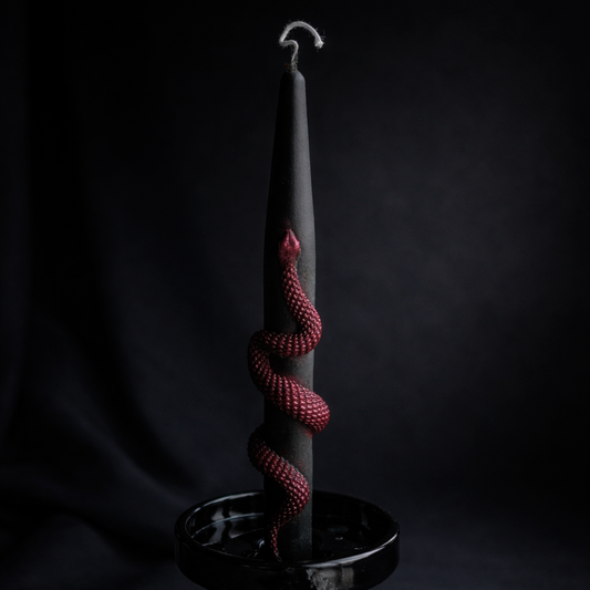 Beeswax Candle - Serpentine