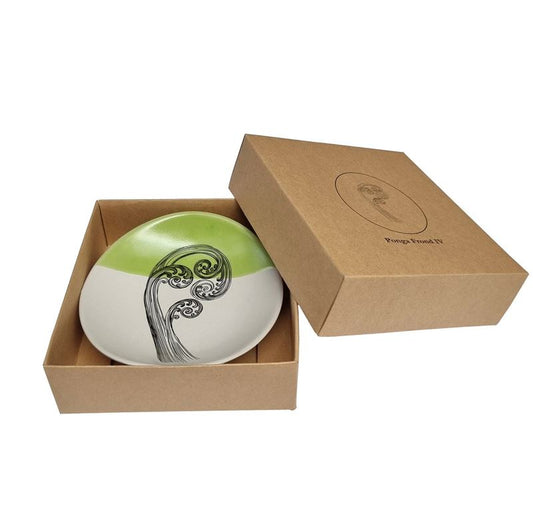 Jo Luping Medium Bowl - Ponga Frond (Dipped)