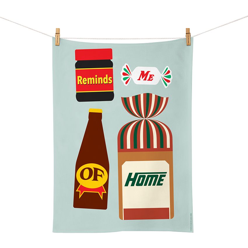 Glenn Jones Tea Towel - Reminds Me of Home