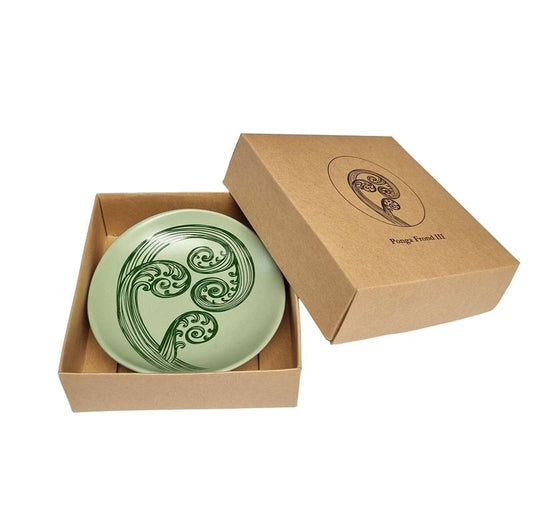 Jo Luping Medium Bowl - Ponga Frond (Green)