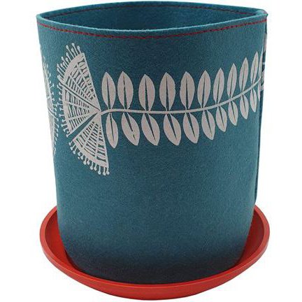Eco Felt Growbag - Pohutukawa on Teal