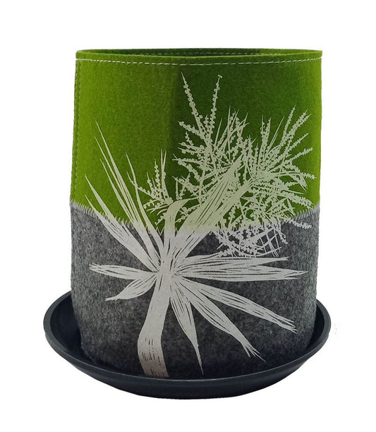 Eco Felt Growbag - Tī Kōuka (green)