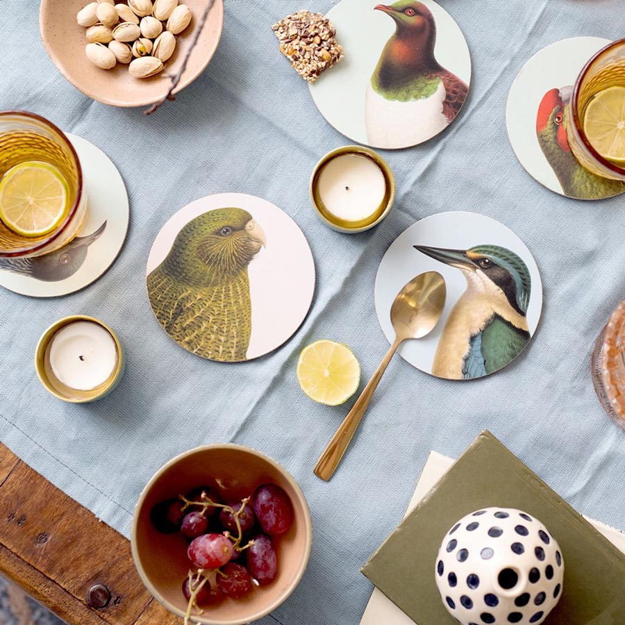 Coaster Set - Native Birds