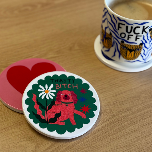 Studio Soph Coaster - Thirsty Bitch